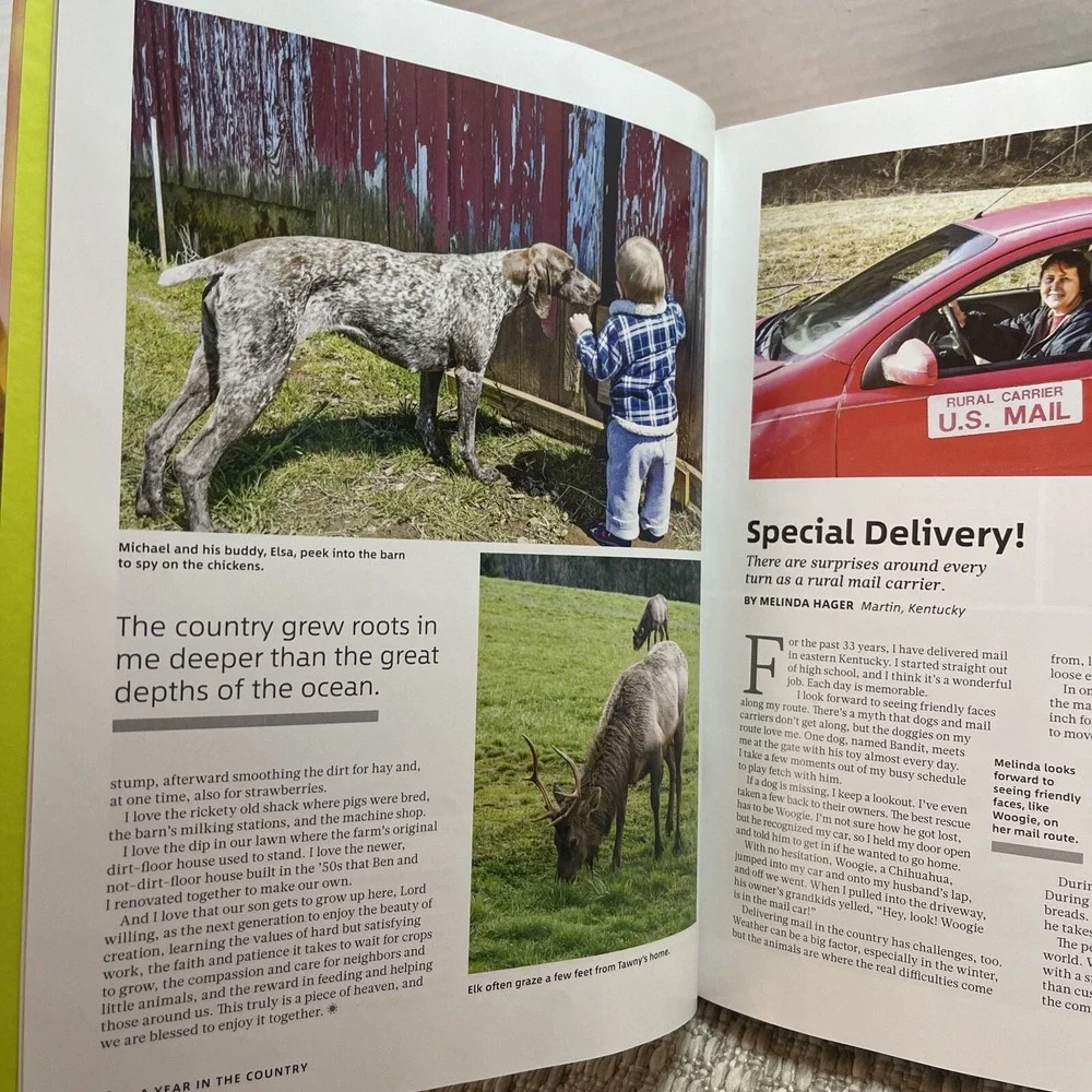 A Year in the Country 2019 Hardcover‎ Book Sunflowers Farm Life